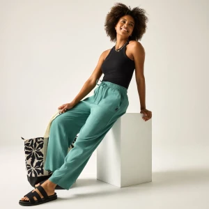 Regatta   Spodnie damskie casual Elbrie Zielony, Rozmiar: