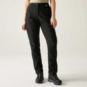 Regatta   Spodnie damskie trekkingowe Highton Czarny, Rozmiar: 3XL | Krótkie