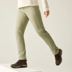 Regatta   Spodnie damskie z odpinanymi nogawkami Travel Light II Zip Off Packaway przeciw insektom Brązowy, Rozmiar: