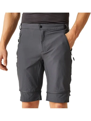 Regatta Spodnie funkcyjne Zipp-Off "Mountain" w kolorze antracytowym rozmiar: 56