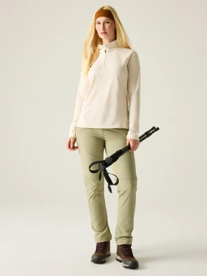 Regatta Spodnie funkcyjne Zipp-Off "Travel Light II" w kolorze khaki rozmiar: 46