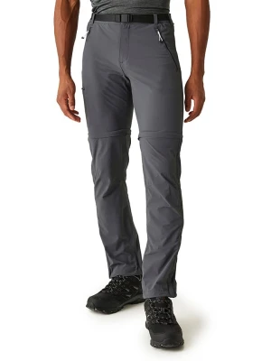 Regatta Spodnie funkcyjne Zipp-Off "Xert III" w kolorze antracytowym rozmiar: 28