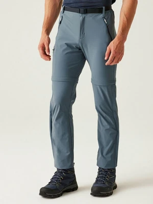 Regatta Spodnie funkcyjne Zipp-Off "Xert Stretch III" w kolorze szarym rozmiar: 28
