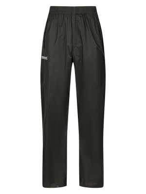 Regatta Spodnie przeciwdeszczowe "Pack It" w kolorze ciemnozielonym rozmiar: S