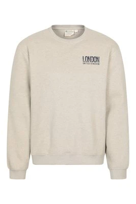 Regionalna męska bluza z nadrukiem London - Cream Mountain Warehouse