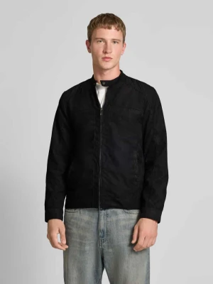 Regular Fit bluzon o wyglądzie skóry model „MIKE” Only & Sons Czarny