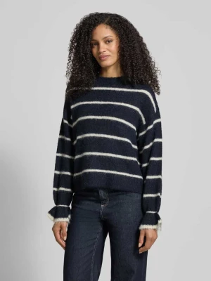 Regular Fit sweter o wyglądzie dzianiny Zero