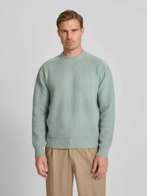 Regular Fit sweter z mieszanki wełny dziewiczej MODEL „KOLTORP” Boss Orange