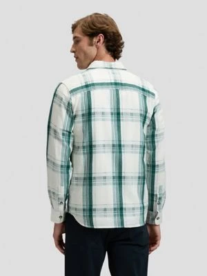 Regular Leesure Shirt Algae Plaid Size