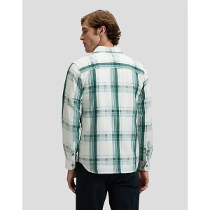 Regular Leesure Shirt Algae Plaid Size