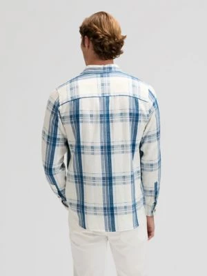 Regular Leesure Shirt Deep Sea Plaid Size