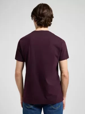 Regular Medium Wobbly Lee Tee Deep Wine Size