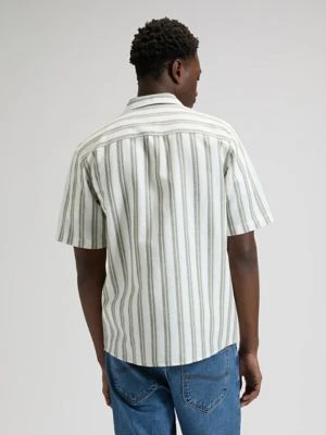 Regular Short Sleeve Lee Shirt Lichen Cove Stripe Size