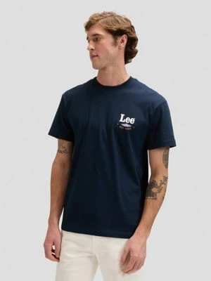Regular Lee Stamp Tee Rivet Navy Size