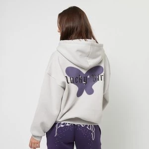 Regular Zipp Hoodie Lucky Girl, markiFelicious, Bluzy, w kolorze szary, rozmiar: