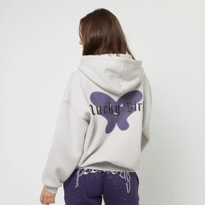 Regular Zipp Hoodie Lucky Girl, markiFelicious, Bluzy, w kolorze szary, rozmiar: