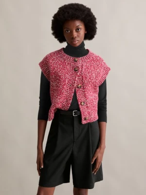 Regularny kardigan bez rękawów Marc O'Polo