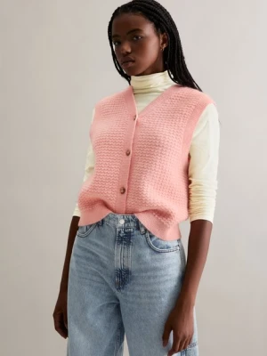 Regularny kardigan bez rękawów Marc O'Polo