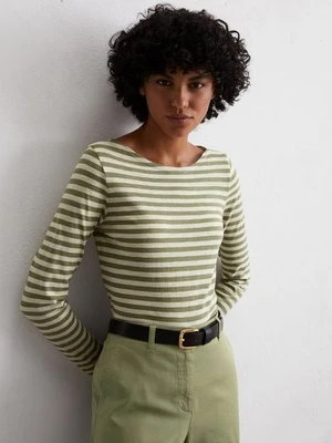 Regularny longsleeve w paski Marc O'Polo
