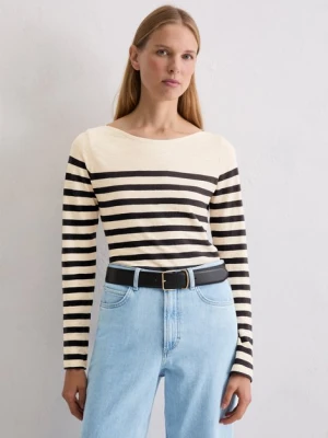 Regularny longsleeve w paski Marc O'Polo