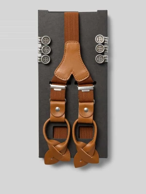 Regulowane szelki z detalami ze skóry Lloyd Men's Belts