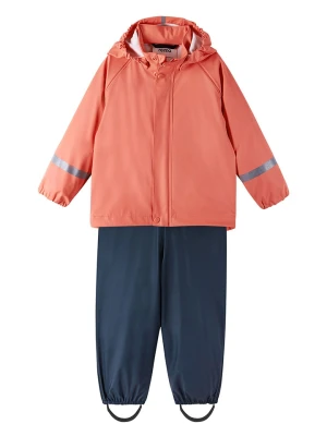 Reima 2-częściowy zestaw przeciwdeszczowy w kolorze granatowo-jasnoróżowym rozmiar: 74