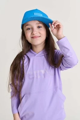 Reima czapka bawełniana dziecięca kolor niebieski gładka