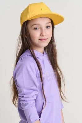 Reima czapka bawełniana dziecięca kolor pomarańczowy gładka