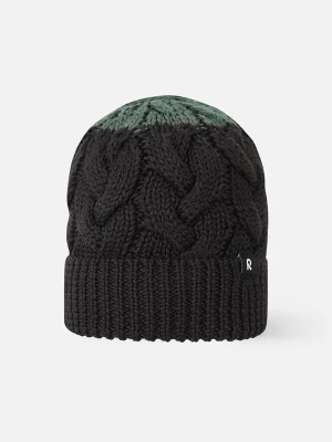 Reima Czapka beanie "Hinlopen" w kolorze zielono-czarnym rozmiar: 56-58 cm