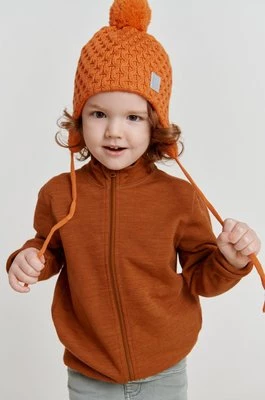 Reima czapka dziecięca Nunavut kolor pomarańczowy wełniana