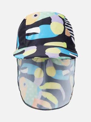 Reima Czapka "Kilpikonna" w kolorze czarnym z osłoną karku rozmiar: 44-46 cm