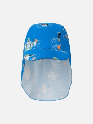 Reima Czapka "Kilpikonna" w kolorze niebieskim z osłoną karku rozmiar: 44-46 cm