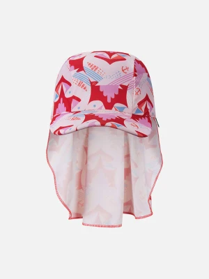 Reima Czapka "Mustekala" w kolorze jasnoróżowym z osłoną karku rozmiar: 48-50 cm