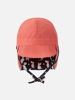 Reima Dwustronna czapka "Moomin" w kolorze czarno-różowym z osłoną karku rozmiar: 44-46 cm