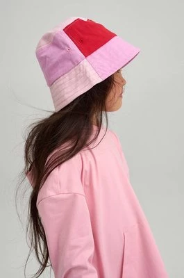 Reima kapelusz bawełniany dziecięcy Siimaa kolor różowy bawełniany