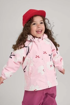 Reima kurtka przeciwdeszczowa dziecięca Hete kolor różowy
