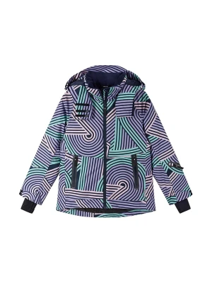 Reima Kurtka zimowa "Posio" w kolorze fioletowo-jasnoróżowo-turkusowym rozmiar: 164