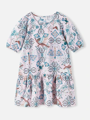 Reima Sukienka "Angervo" w kolorze biało-niebieskim rozmiar: 152