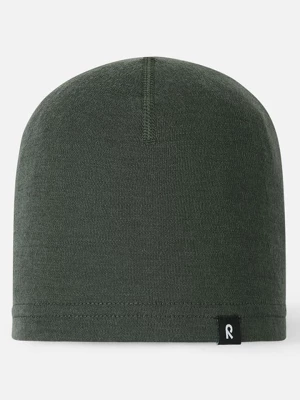 Reima Wełniana czapka beanie "Dimma" w kolorze zielonym rozmiar: 56-58 cm