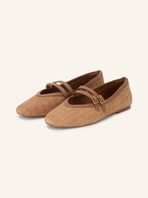 Reiss Baleriny W Stylu Mary Jane Eliza beige