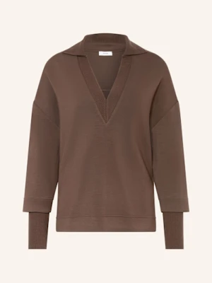 Reiss Bluza Nierozpinana Bernie Z Mieszanki Materiałów braun