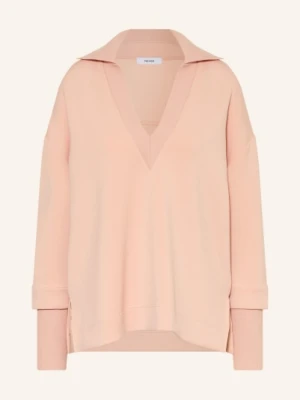 Reiss Bluza Nierozpinana Bernie Z Mieszanki Materiałów rosa