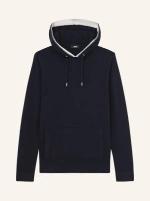 Reiss Bluza Z Kapturem Falmer Z Wełny Merynosowej blau