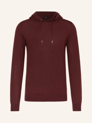 Reiss Bluza Z Kapturem Holland Z Wełny Merynosowej rot