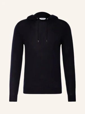 Reiss Bluza Z Kapturem Z Dzianiny Holland blau