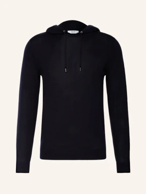 Reiss Bluza Z Kapturem Z Dzianiny Holland blau GRANATOWY