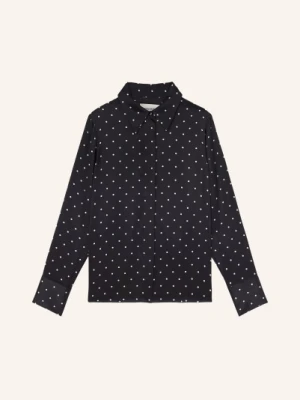 Reiss Bluzka Ameira Z Jedwabiu blau