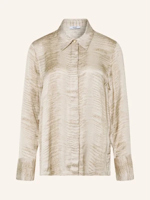 Reiss Bluzka Koszulowa Annie Z Satyny beige
