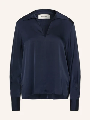 Reiss Bluzka Orla Z Jedwabiem blau GRANATOWY