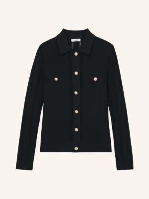 Reiss Bluzka Z Dzianiny Harri blau